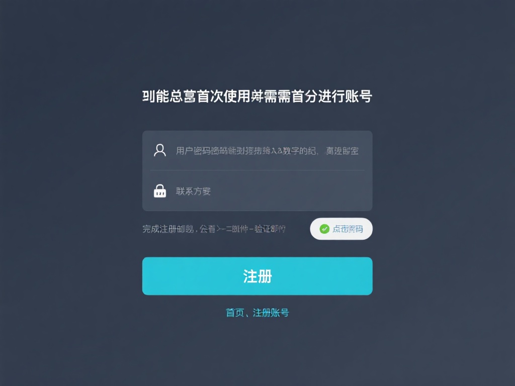 注册账号
如果你是首次使用，需要先进行注册。点击